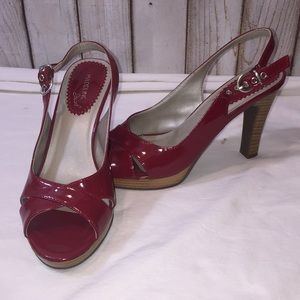 Madeline Stuart red high heels